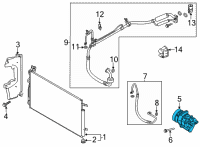 OEM 2021 Kia K5 Compressor Assembly Diagram - 97701L1200