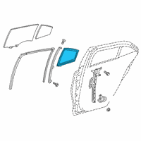 OEM Toyota Corolla Glass Weatherstrip Diagram - 68189-02230