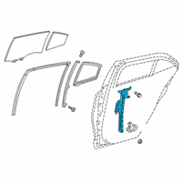 OEM 2021 Toyota Corolla Window Regulator Diagram - 69804-02340