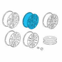 OEM GMC Acadia Wheel, Alloy Diagram - 84120922