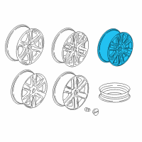 OEM GMC Acadia Wheel, Alloy Diagram - 84148610