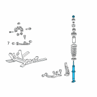 OEM Cadillac CTS Strut Diagram - 19302773