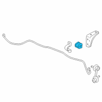 OEM 2014 Honda Civic Bush, Rear Stabilizer Holder Diagram - 52306-TR0-A61