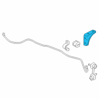 OEM 2008 Honda Civic Bracket, Right Rear Stabilizer Diagram - 52317-SNA-A00