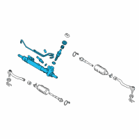 OEM 2011 Nissan Quest Gear Assy-Power Steering Diagram - 49200-1JA0A