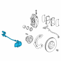 OEM Cadillac CT6 Front Speed Sensor Diagram - 84460906