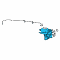 OEM Chrysler Brake Master Cylinder Diagram - 68372582AA