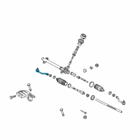 OEM 2015 Hyundai Elantra End Assembly-Tie Rod, RH Diagram - 56820-3X090
