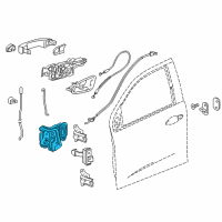 OEM 2019 Buick Envision Latch Assembly Diagram - 13533687