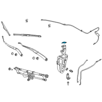 OEM 2015 Chrysler Town & Country Cap-Washer Reservoir Diagram - 68125516AA