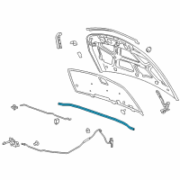 OEM 2012 Chevrolet Cruze Rear Weatherstrip Diagram - 96991919