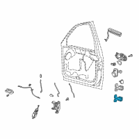 OEM 2004 Ford F-150 Heritage Lower Hinge Diagram - F65Z-1522811-AA