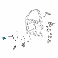 OEM 2004 Lincoln Navigator Handle, Inside Diagram - F75Z-7822601-AAA