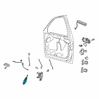 OEM Ford F-150 Heritage Actuator Diagram - 1L1Z-78218A42-AA