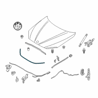 OEM 2015 BMW X1 Seal, Equipment Compartment, Front Diagram - 51-76-2-990-363