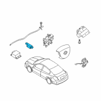 OEM Nissan GT-R Sensor-Air Bag Front Center Diagram - 98581-1PA8A