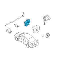 OEM 2007 Nissan Altima Clock Spring Steering Air Bag Wire Diagram - 25554-ZX00A