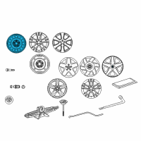 OEM 2004 Toyota Matrix Wheel, Steel Diagram - 42611-01181