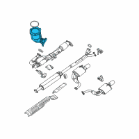 OEM 2010 Nissan Maxima Three Way Catalyst Converter Diagram - 208A2-9N00A