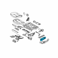 OEM 2004 BMW 545i Switch Seat Adjusting Front Right Diagram - 61-31-9-287-096