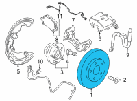 OEM 2022 Cadillac CT4 Rotor Diagram - 13520064