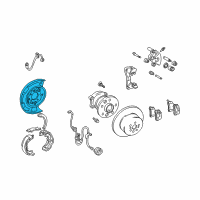 OEM Toyota Avalon Splash Shield Diagram - 46503-06030