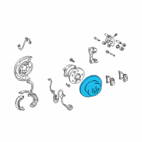 OEM 2003 Toyota Camry Rotor Diagram - 42431-33100