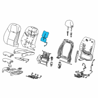 OEM 2018 Cadillac ATS Seat Back Heater Diagram - 13508735