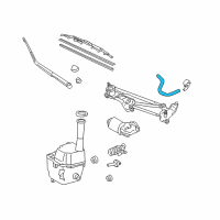 OEM 2015 Toyota Sienna Washer Hose Diagram - 90068-33125