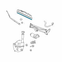 OEM 2013 Lexus IS350 Wiper Blade Rubber Diagram - 85214-0E140