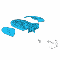 OEM 2019 Kia Rio Outside Mirror Assembly Diagram - 87610H9110