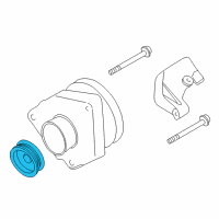 OEM Dodge Stratus Pulley-Alternator Diagram - MD618829