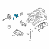 OEM 2014 Hyundai Genesis Coupe Bracket Assembly-Oil Filter Diagram - 21522-2C000