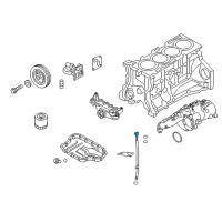 OEM 2014 Hyundai Genesis Coupe Oil Level Gauge Rod Assembly Diagram - 26611-2C000