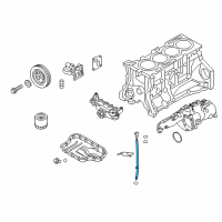 OEM Hyundai Oil Level Gauge Guide Diagram - 26612-2C000