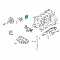 OEM 2011 Hyundai Genesis Coupe Gasket-Oil Filter Bracket Diagram - 21524-2C200