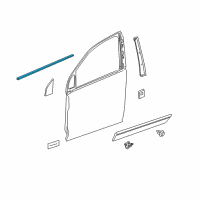 OEM Saturn Vue Belt Weatherstrip Diagram - 95460119