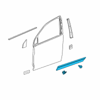 OEM 2012 Chevrolet Captiva Sport Side Molding Diagram - 19179809