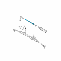 OEM 2009 Ford Escape Inner Tie Rod Diagram - 8L8Z-3280-A