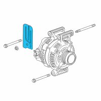 OEM Chevrolet Malibu Alternator Bracket Diagram - 20918520