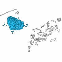 OEM 2003 Honda Element Sub-Heater Unit Diagram - 79106-SCV-A01