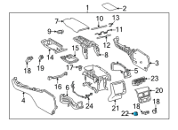 OEM Toyota Seat Heat Switch Diagram - 84751-33090