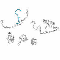 OEM 2006 Chevrolet Monte Carlo Hose-P/S Fluid Reservoir Inlet Diagram - 15876379