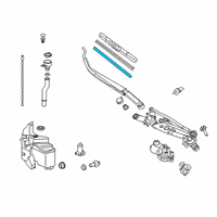 OEM 2021 Toyota Corolla Wiper Blade Insert Diagram - 85214-68030