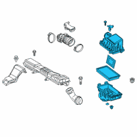 OEM Toyota Corolla Air Cleaner Assembly Diagram - 17700-F2010