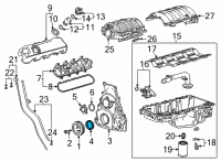 OEM 2022 Chevrolet Express 2500 Front Cover Seal Diagram - 12634614
