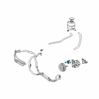 OEM Union, Power Steering Suction Port Diagram - 44337-60140