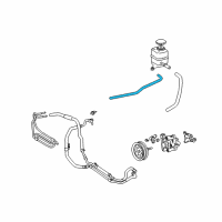 OEM Lexus LX470 Power Steering Return Hose, No.1 Diagram - 44412-60280