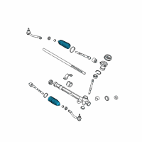 OEM 2008 Kia Rio Bellows-Steering Gear Box Diagram - 577401G000