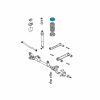 OEM 2003 Jeep Grand Cherokee INSULATOR-Front Suspension Spring Diagram - 52088257AB